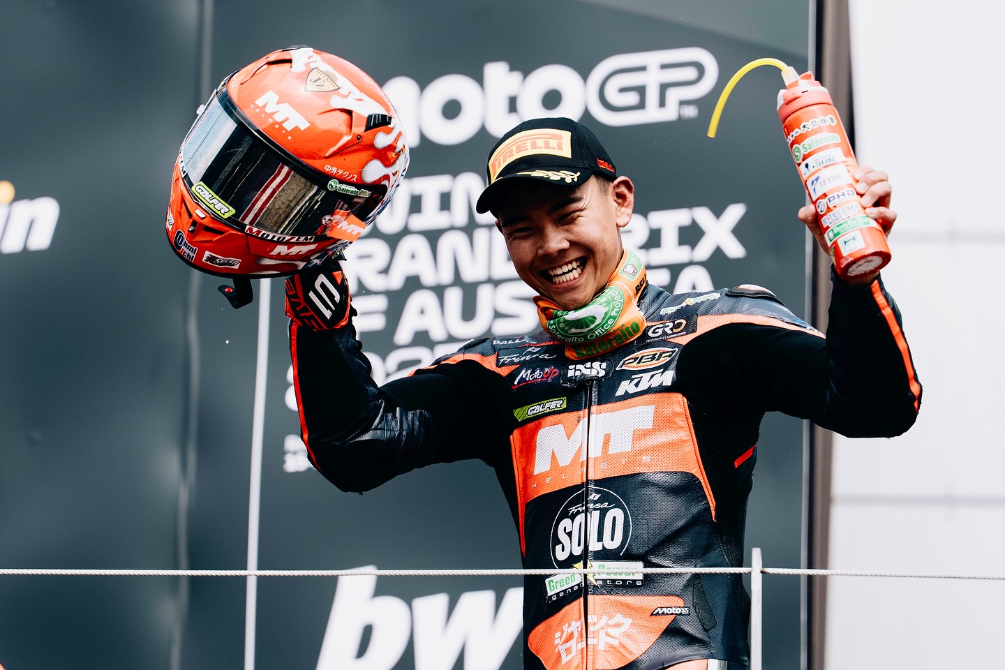 Moto3 オーストリアGP 山中琉聖選手 2位表彰台を獲得！ | 中外テクノス