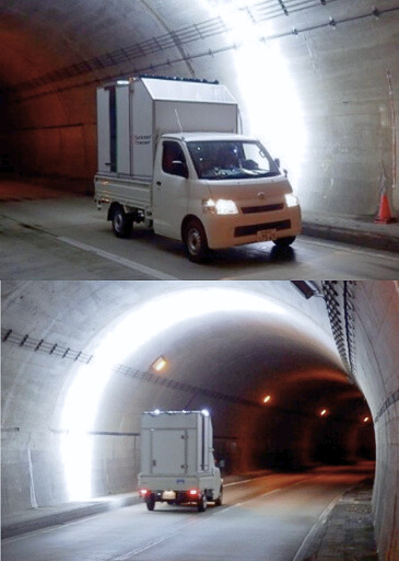 走行型高精細画像計測システム(トンネルトレーサー)
